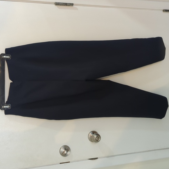 Navy Blue High-waisted Zara slim fit pants, size Large - Picture 4 of 4